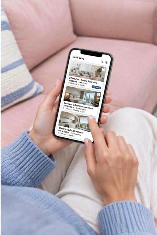 Taking the roommate lifestyle quiz on a phone